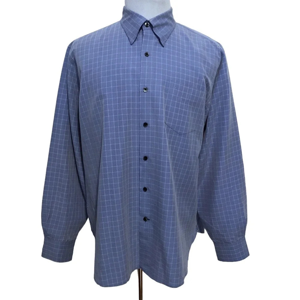 Dockers Gingham Button Down Shirt Men XL
